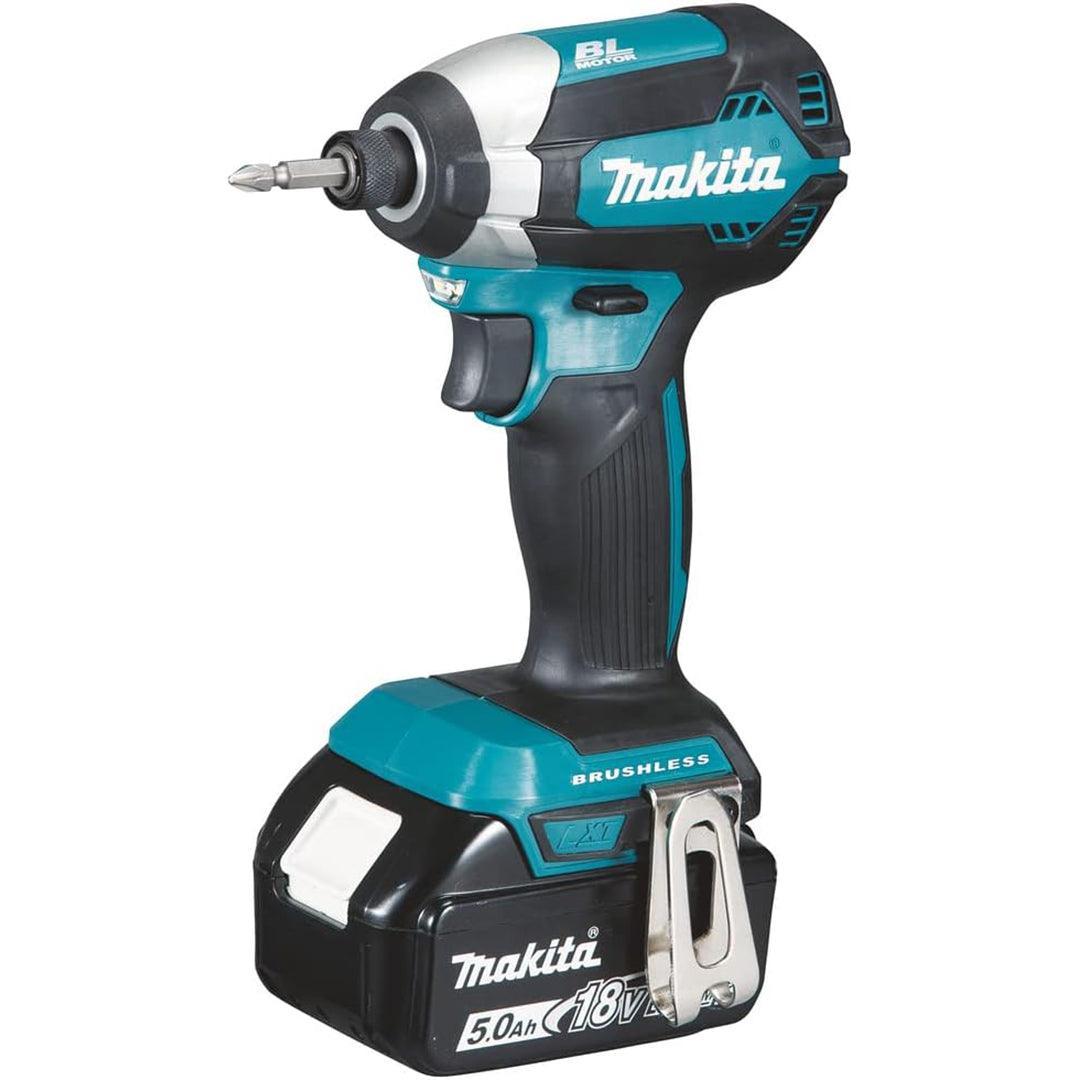 Makita DTD153RTJ 18V LXT Brushless Impact Driver Kit – Dual 5.0Ah Batteries, Rapid Charger & MAKPAC Case Included