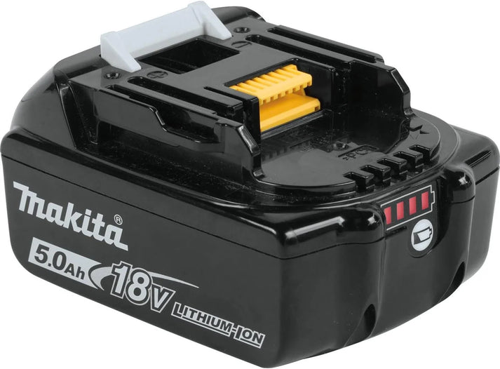 Makita 18V Power Kit – 5.0Ah Battery, Rapid Charger, and Makpac Type 3 Case with Custom Inlay