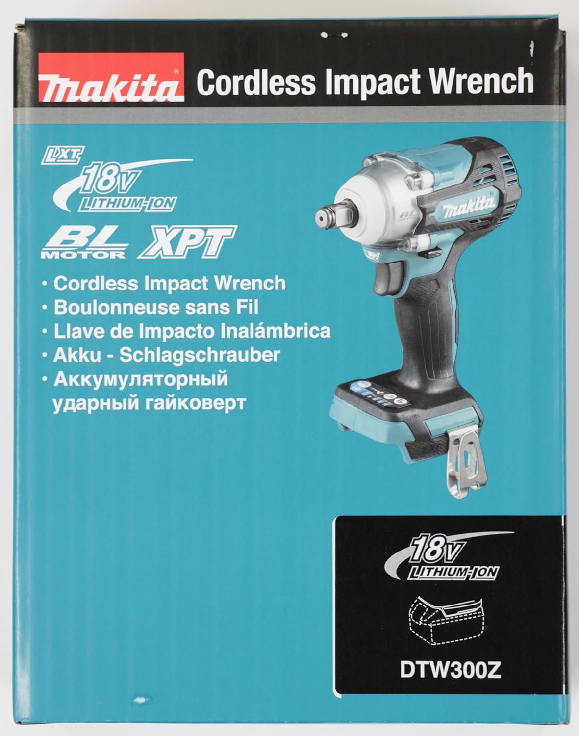 Makita DTW300Z 18V Brushless Cordless Impact Wrench – Tool Only, No Batteries or Charger