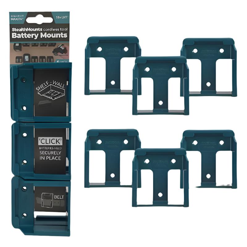 Makita 18V Wall Rack – Battery Storage & Quick Access