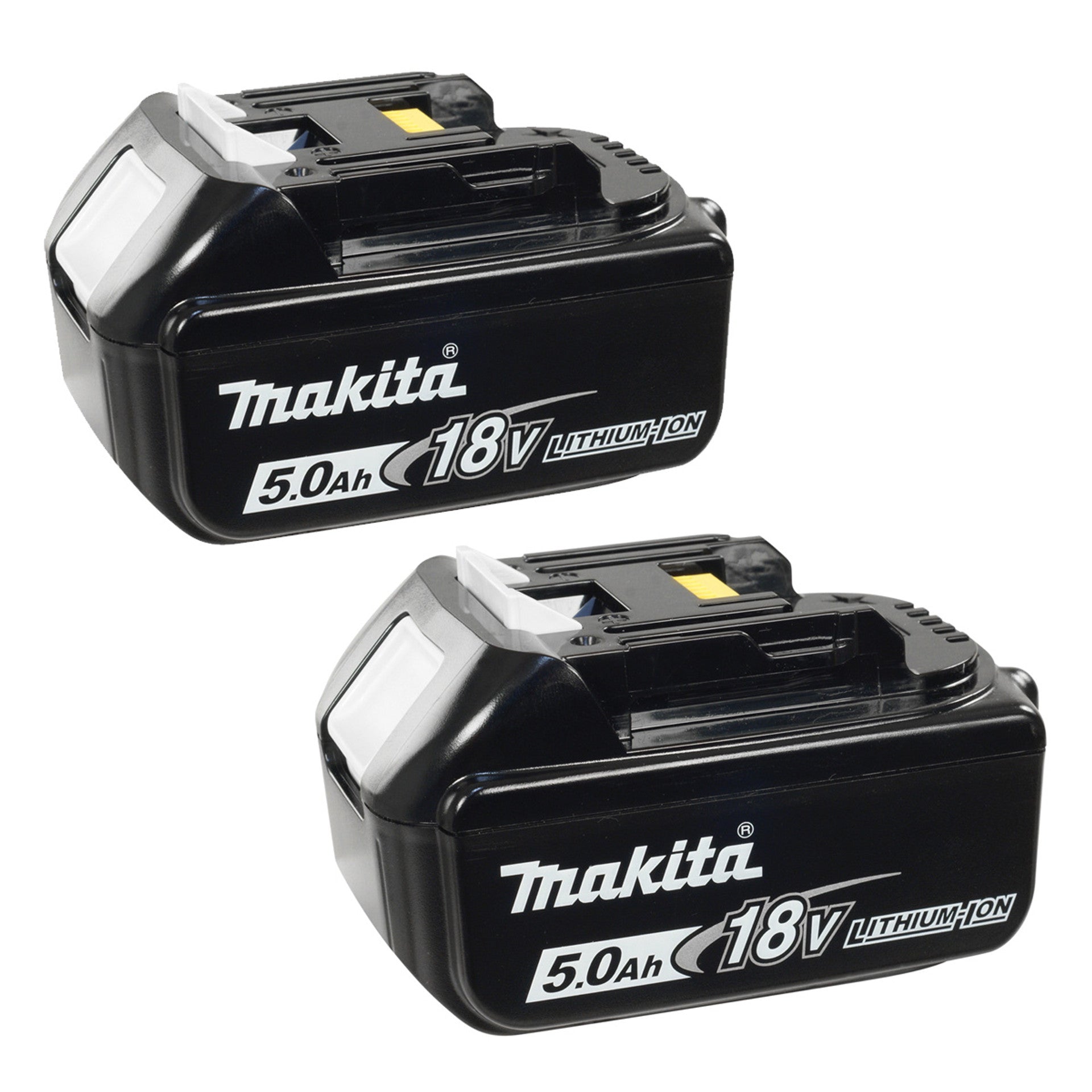 Makita 18V 5.0Ah Lithium-Ion Battery 2-Pack – Compatible with BL1860B, BL1860 & BL1850 LXT Tools