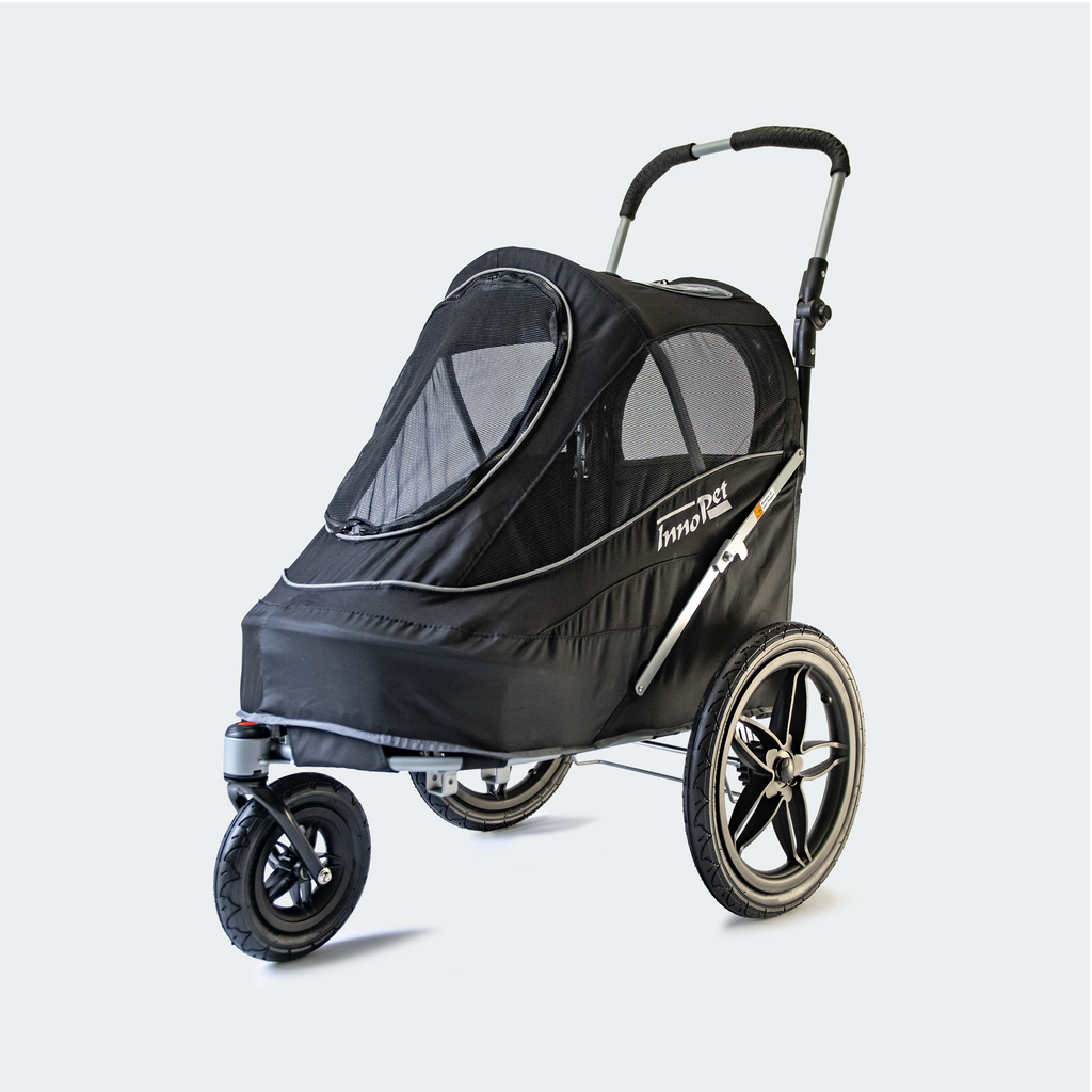 Innopet Sporty Black EVR Dog Stroller - Free Rain Cover