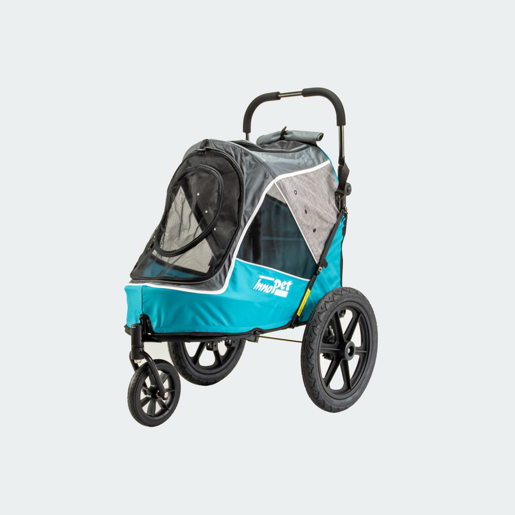 Innopet Sporty Evolution v2.0 Dog Stroller (and Bike Trailer!) - Free Rain Cover - Ocean Blue